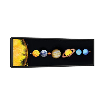 «Le soleil et les planètes de notre système solaire» par Mark Stevenson, impression sur toile tendue