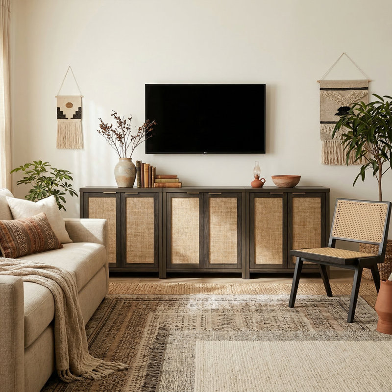 Dearbhaile 94.5" Sideboard, Midnight Oak