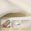 Canapé-lit causeuse en similicuir beige-129743339