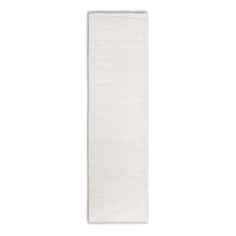 Garret Handmade Flatweave Ivory/Beige Area Rug, Runner 2'3" x 8'