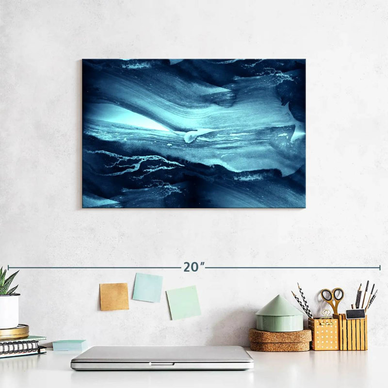 Avery Sleek Abstract Waves, 8" H x 12" W