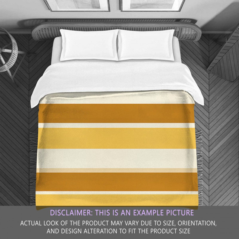 Striped Comforter, Gold/Yellow, Queen Comforter