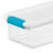 Sterilite 6 Quart Stackable Storage Box, 12 Pack & Small File Clip Box, 12 Pack