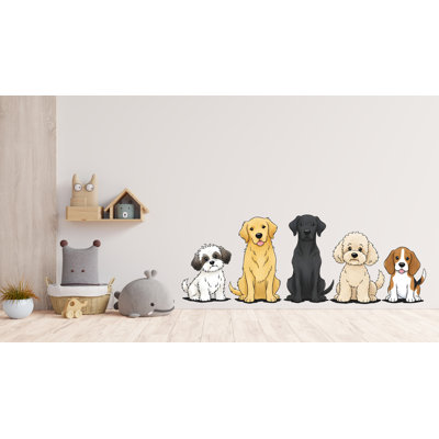 Dog Wall Decals, Grooming Wall Decor, Veterinary Decals, Pet Lover Gift, Pet Shop Dog House Wall Vinyl Decal, Pet Wall Vinyl Decal