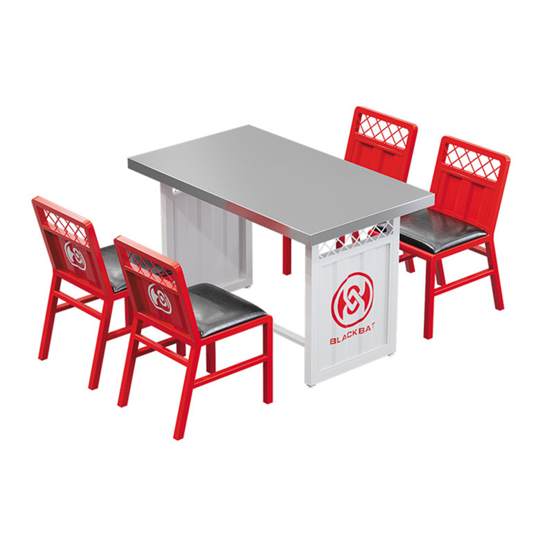 Kashlyn Trestle Dining Set, Red, Red, 29.6"H x 47.3"L x 27.6"W