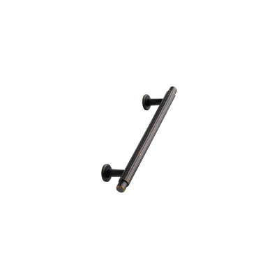 Dark Rubbed Bronze "Villa" Fluted Drawer Pulls