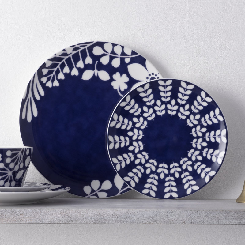 Service de table 12 pièces, service pour 4 Noritake Bluefjord