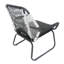 Assise club contemporaine avec structure en métal robuste et coussins d'eau - Élégante chaise longue - Revêtement de fabrication stable