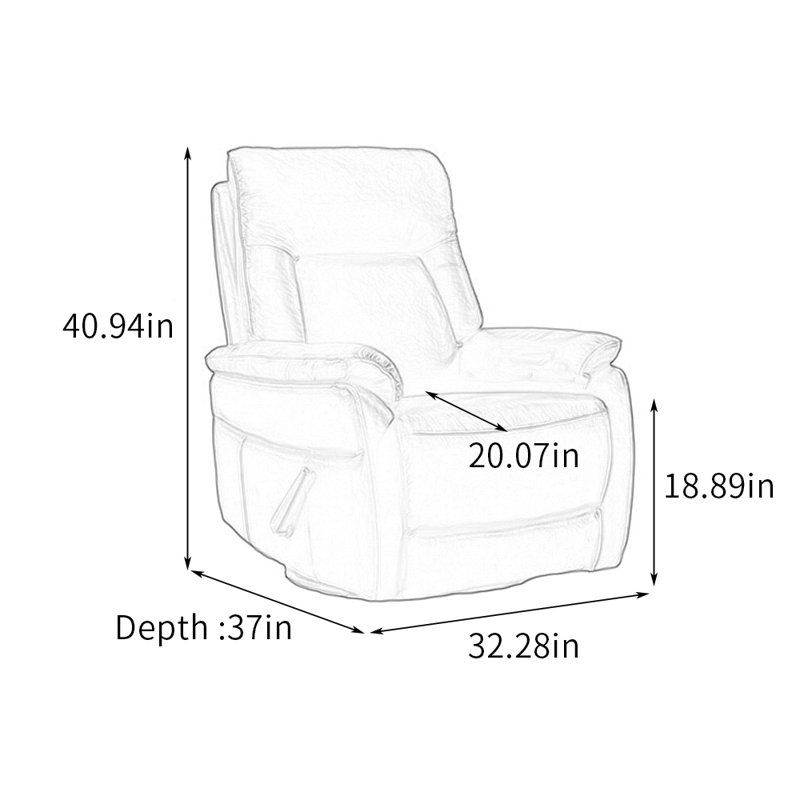 Fauteuil inclinable rotatif 360, Similicuir rouge foncé
