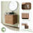24'' Wall-Mounted Floating Bathroom Vanity with Quartz Top