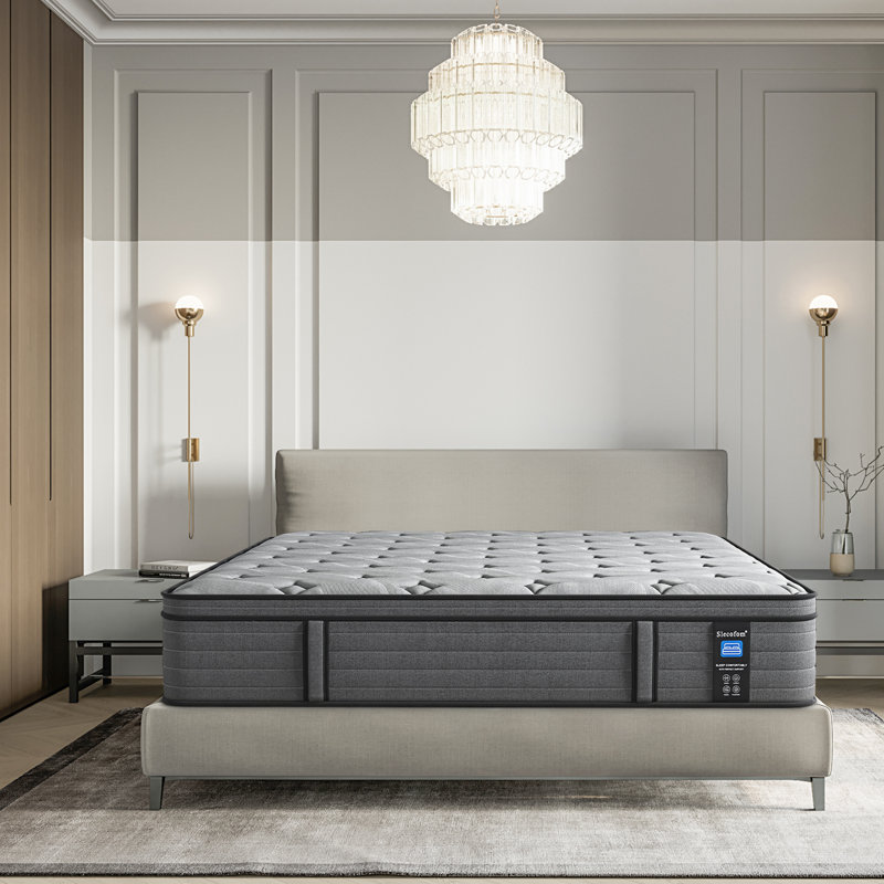 Hasegawa 14" Firm Euro Top Hybrid Mattress with Gel Memory Foam, Queen