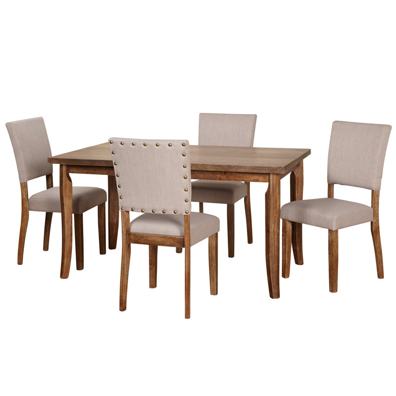 Ensemble de salle à manger Lassiter, Cinq articles : 1 table, 4 chaises