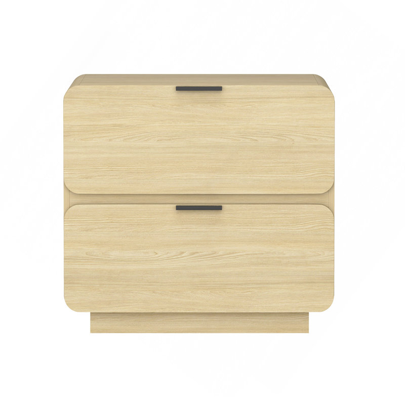 Table de chevet 26 po Chrystie en naturel (2 tiroirs), Naturel