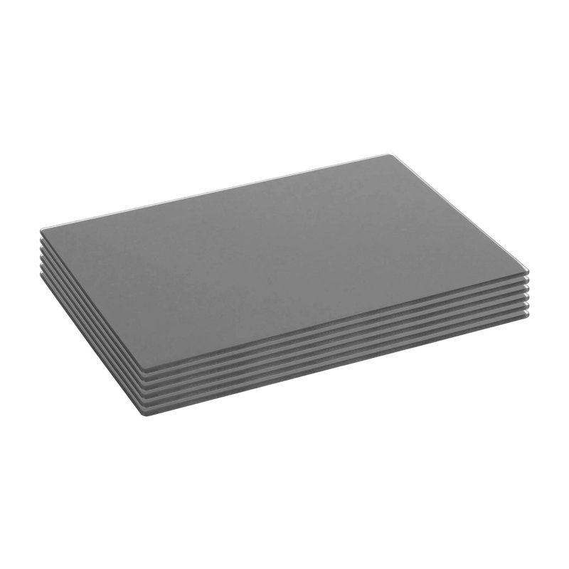Harbour Housewares - Glass Placemats , Grey