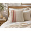 Housse de coussin en lin brodée à la main-130897630