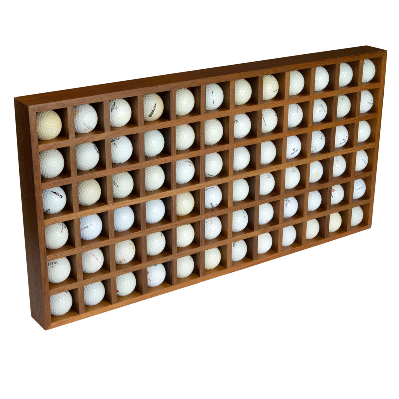 Teak Wall Mounted Sports Rack