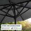 Parasol de marché 10 pi avec base et bouton poussoir inclinable 10 pi-123405151