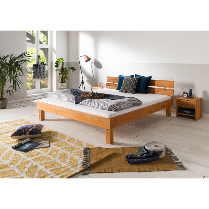 Tomme Solid Wood Bed, 185cm W x 205cm L