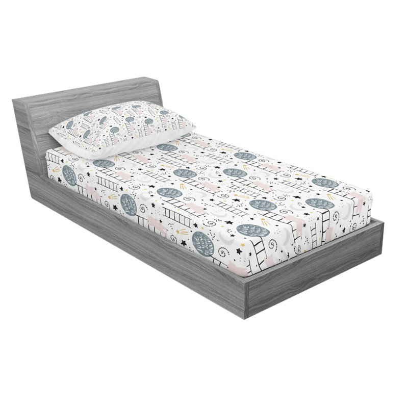 Childish Microfiber Sheet Set, Twin XL Sheet Set + Fitted Sheet + 1 Pillowcases
