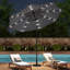 Aislynn 3m Traditional Parasol with LED Light-670096287