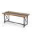 Marina 70.9'' Rectangle Farmhouse Dining Table With Strong Metal Frame For 6-8