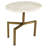 Genuine Marble Pedestal End Table