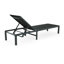 Chaise longue d'extérieur, noir (ensemble de 2)