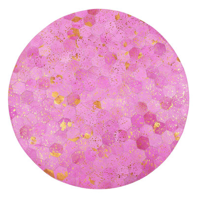 Croix Round 140 cm x 140 cm Patchwork Hand Woven Area Rug