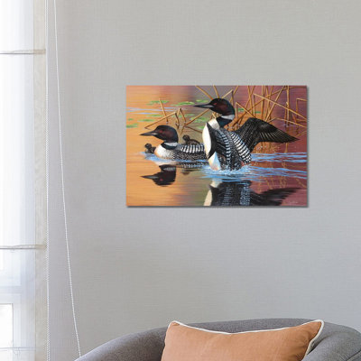 «Loon Family» par Cynthie Fisher - impression sur toile tendue