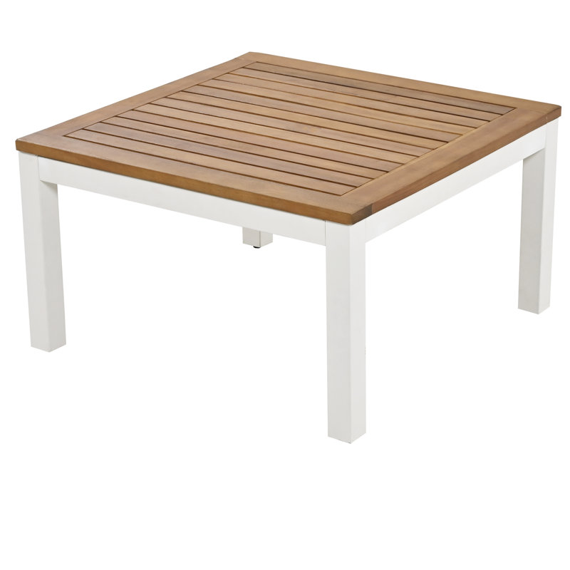 Outdoor 4 Seat Corner Sofa And Table Set With In-Built Side Tables For Modern Gardens, Tan, Tan