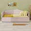 Lit de jour avec couchette escamotable allongée, canapé-lit rembourré, peu encombrant, velours-1002095356