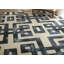 Tapis noir / ivoire en laine touffeté à la main à motif géométrique Maranda-1007526859