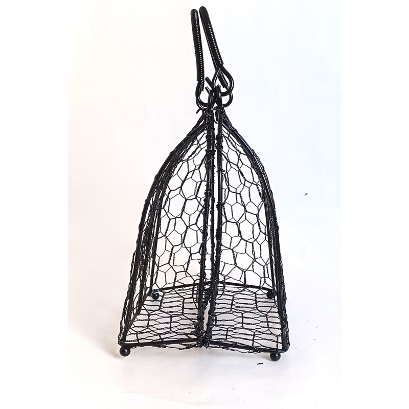 Black Tone Wire Bag With Lock