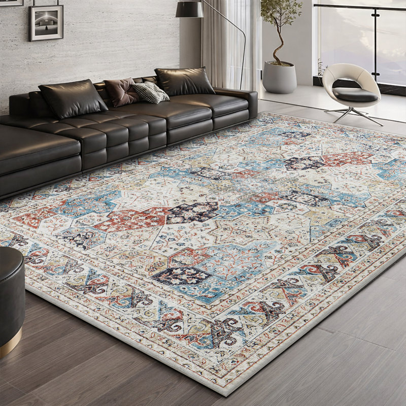 Vintage Oriental Area Rug – Living Room Large Rug for Cozy and Stylish Space, Rectangle 120 x 170 cm