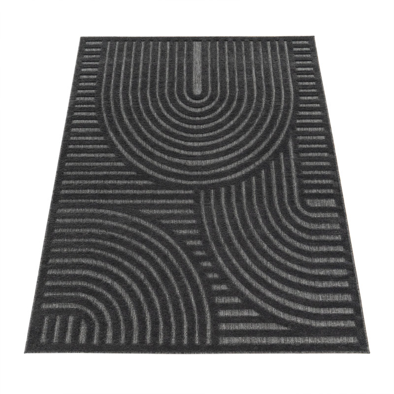 Livorno Machine Woven Beige/Blue/Brown/Grey/Light Grey/Teal Rug, Rectangle 60cm x 100cm, Grey/Brown/Blue