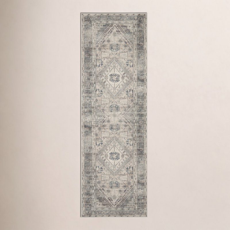 Tapis naturel / sauge lavable à la machine Magnolia Home par Joanna Gaines X Loloi Sinclair
