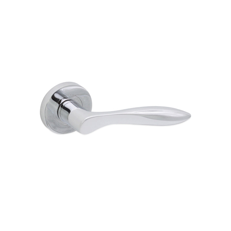 Pearle Lever Door Handle, Polished Chrome