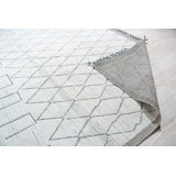 Hand Knotted Wool Geometric Area Rug
