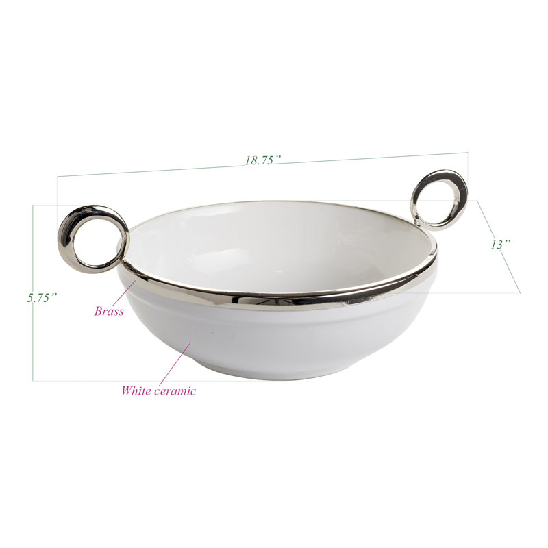 Rosdorf Park Masham Ceramic Serving Bowl