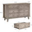 Commode à 6 tiroirs, largeur 47,2 pouces-205346911