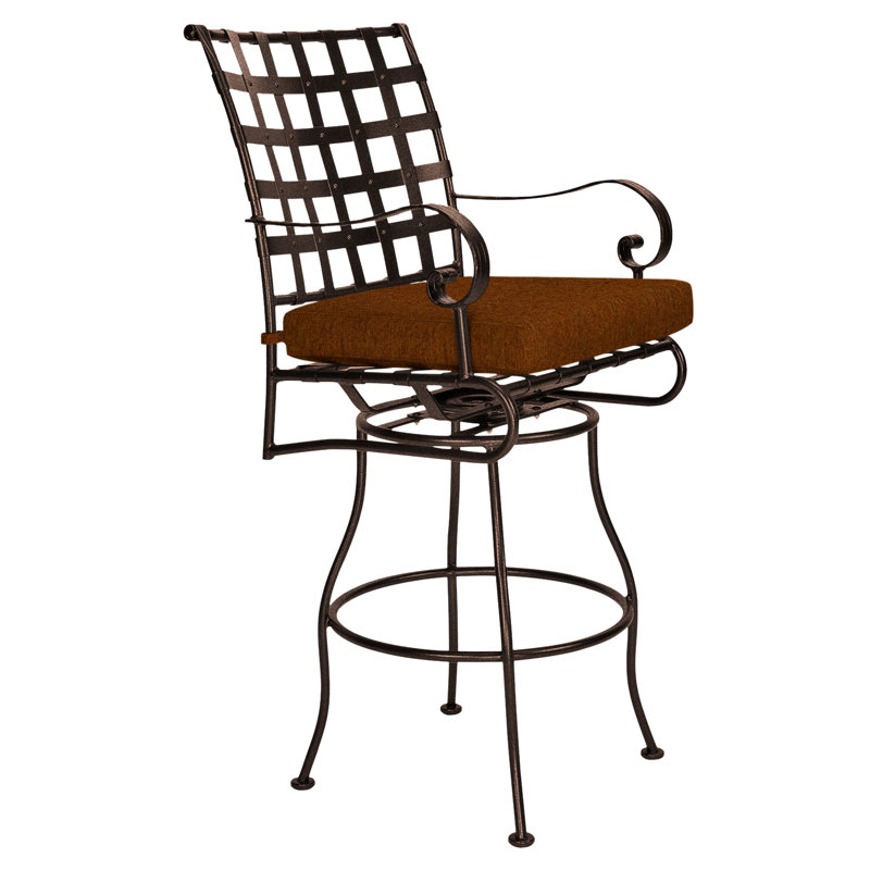 Classico-W Outdoor Swivel Bar Stool, Sahara Cafe, Copper Creek
