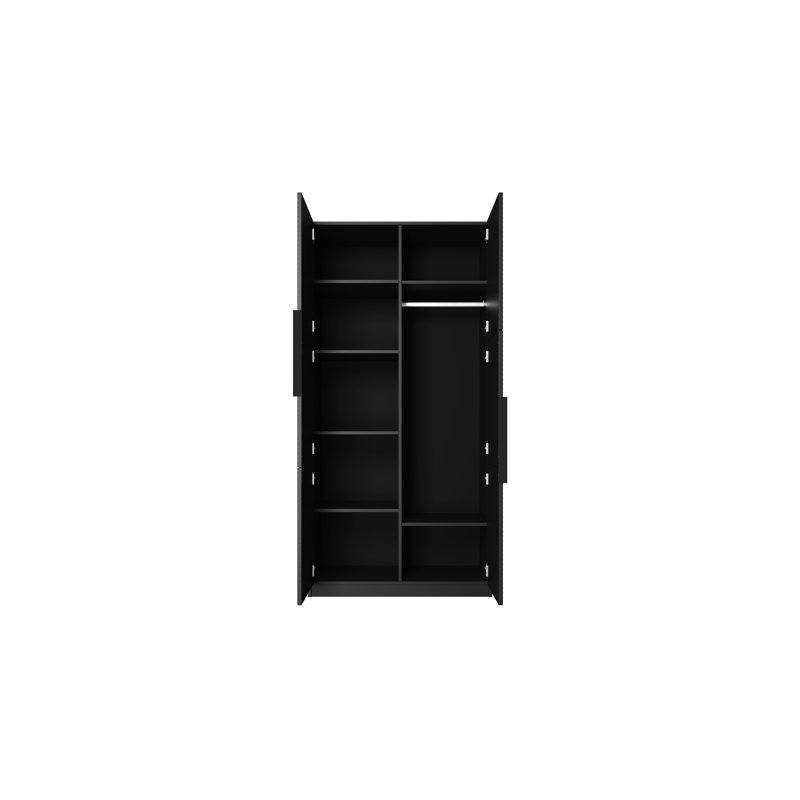 Myreon Wardrobe 100 2d, Black Matt