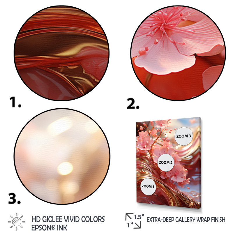 Art liquide liquide délicat blanc et rose clair, H 32 po x l 24 po x P 1 po, Cadre photo noir