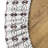 Gracie Oaks Abstract Fitted Round Tablecloth Dark Mauve White-715032954