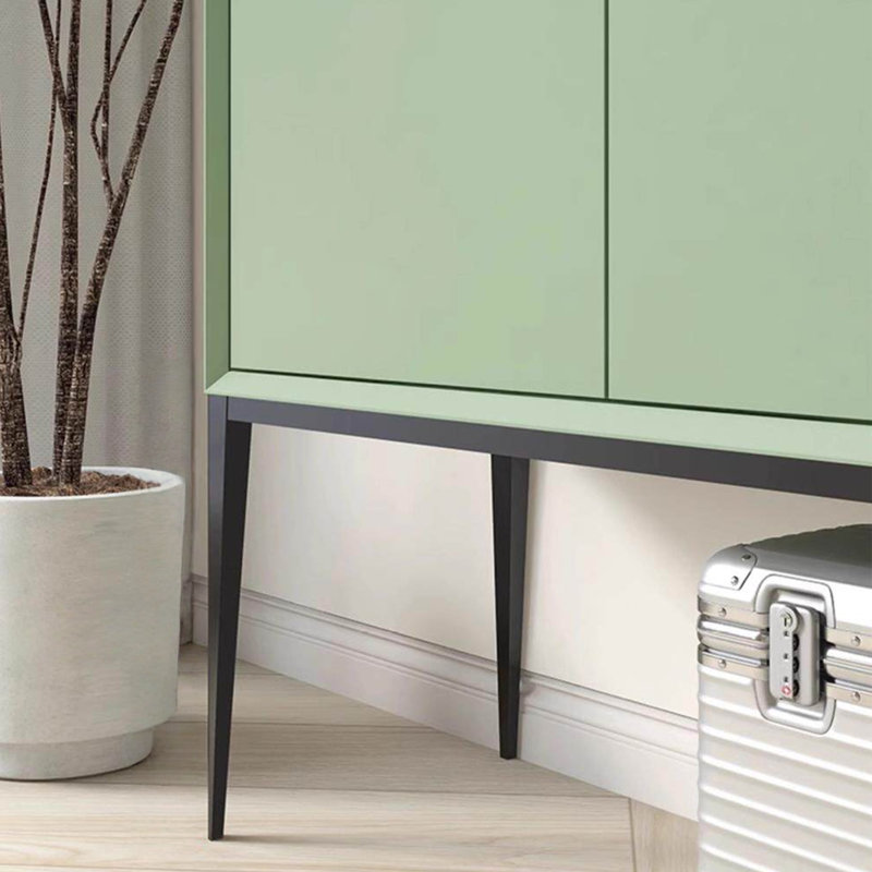Armoire de salle à manger italienne minimaliste peinte, Noir/vert