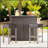 TORONTO BAR ISLAND With Spacious Storage And Two Comfortable Barstools, Perfect For Hosting And Entertaining