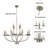 Pippy 12 - Light Geometric Chandelier-1562673838