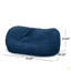 Fauteuil à billes cylindrique en suède de 6,5 pieds Marlin-1163855082-1163855076