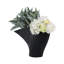 Vase de table sculptural moderne Karly en métal - Noir-856004165