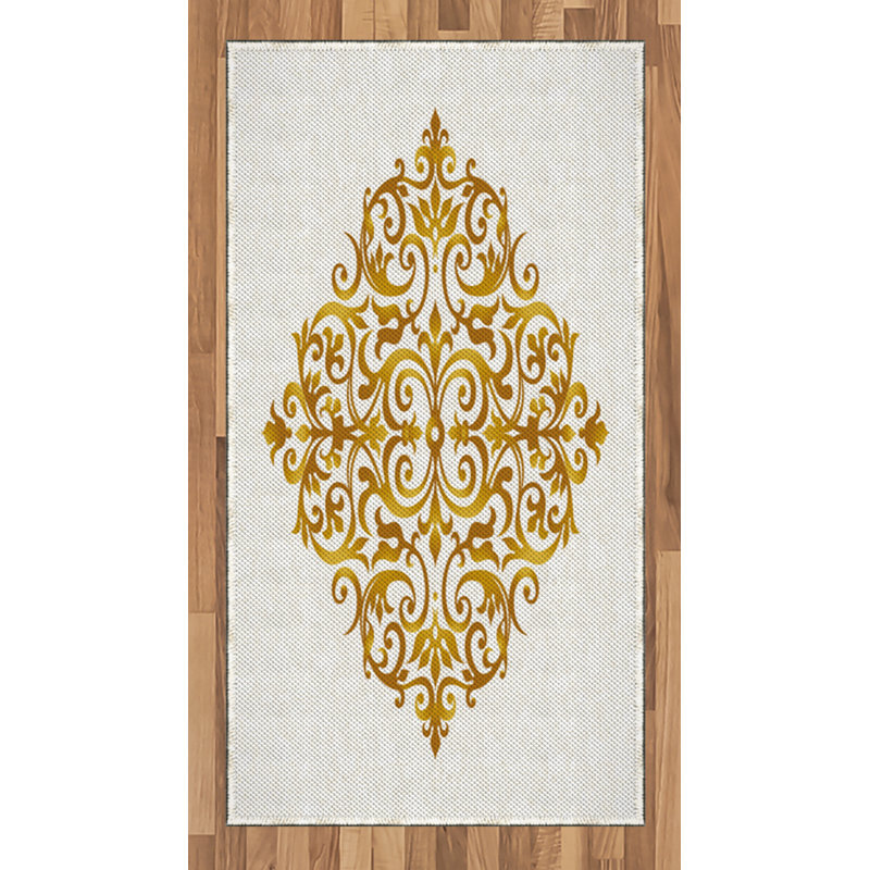 Mandala High Density Long Fiber Poly Threads Decorative Area Rug Carpet, Rectangle 2'7" x 5'